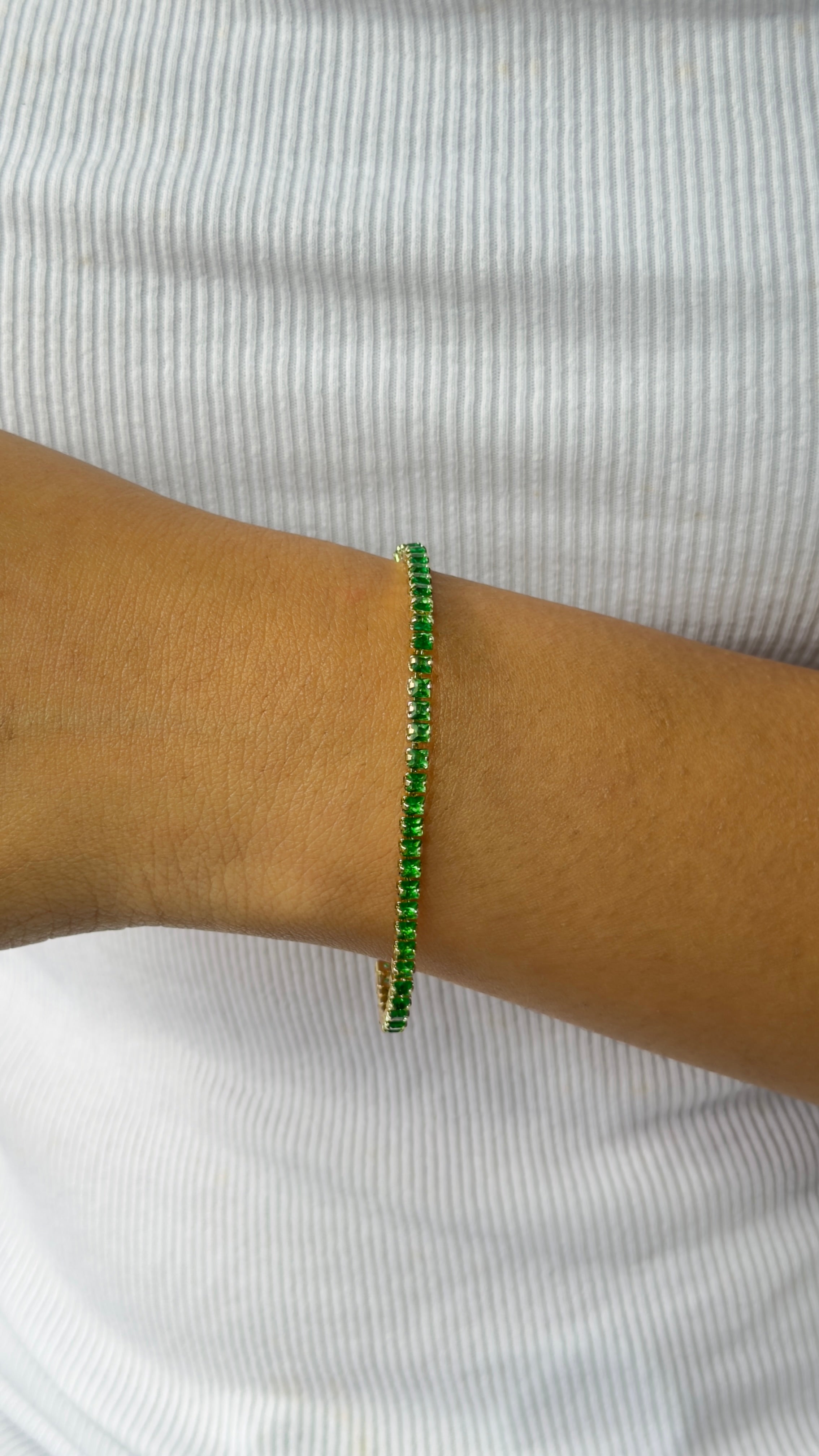 Emerald Grace Tennis Bracelet