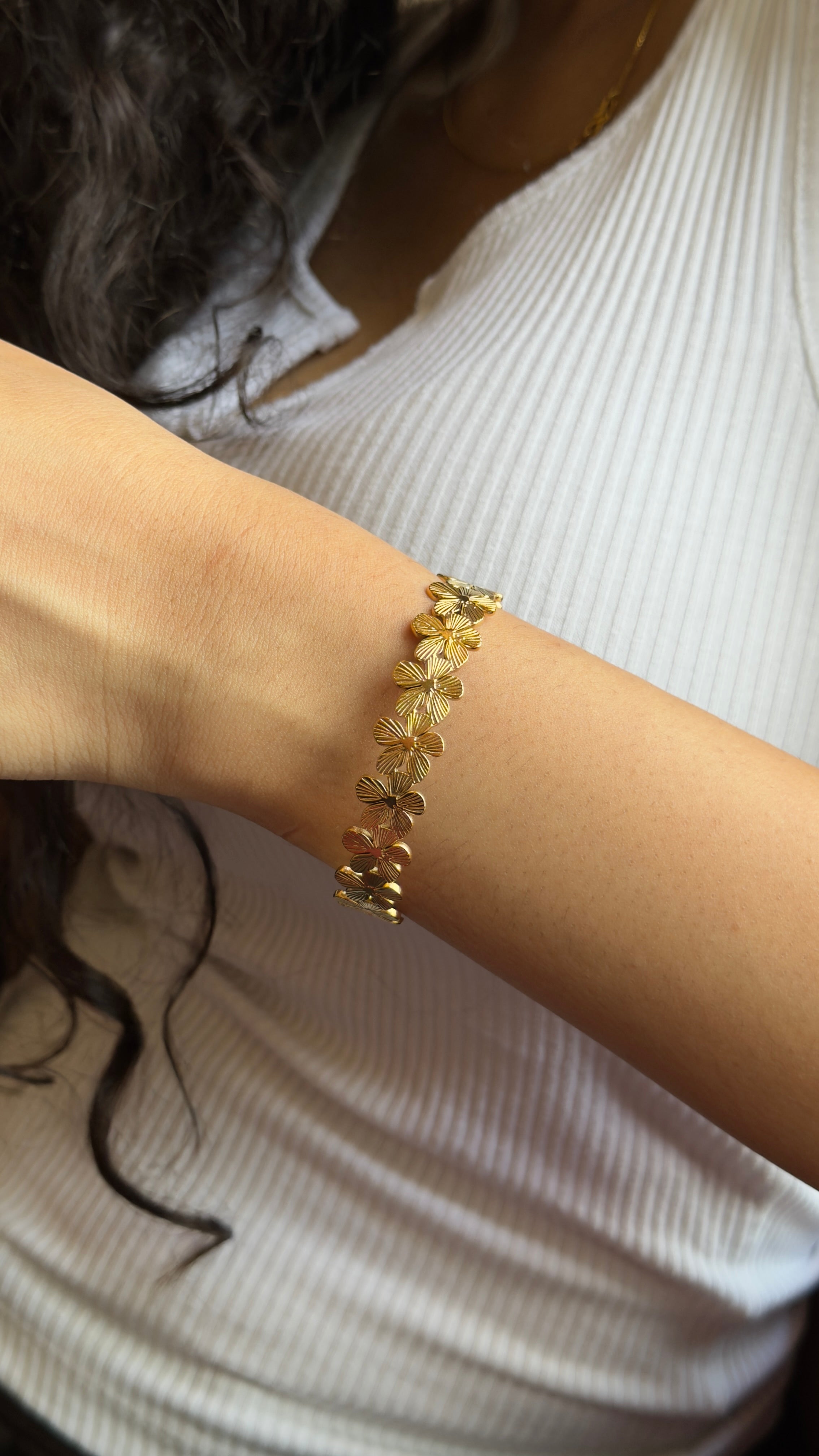 Golden Blossom Charm Kada