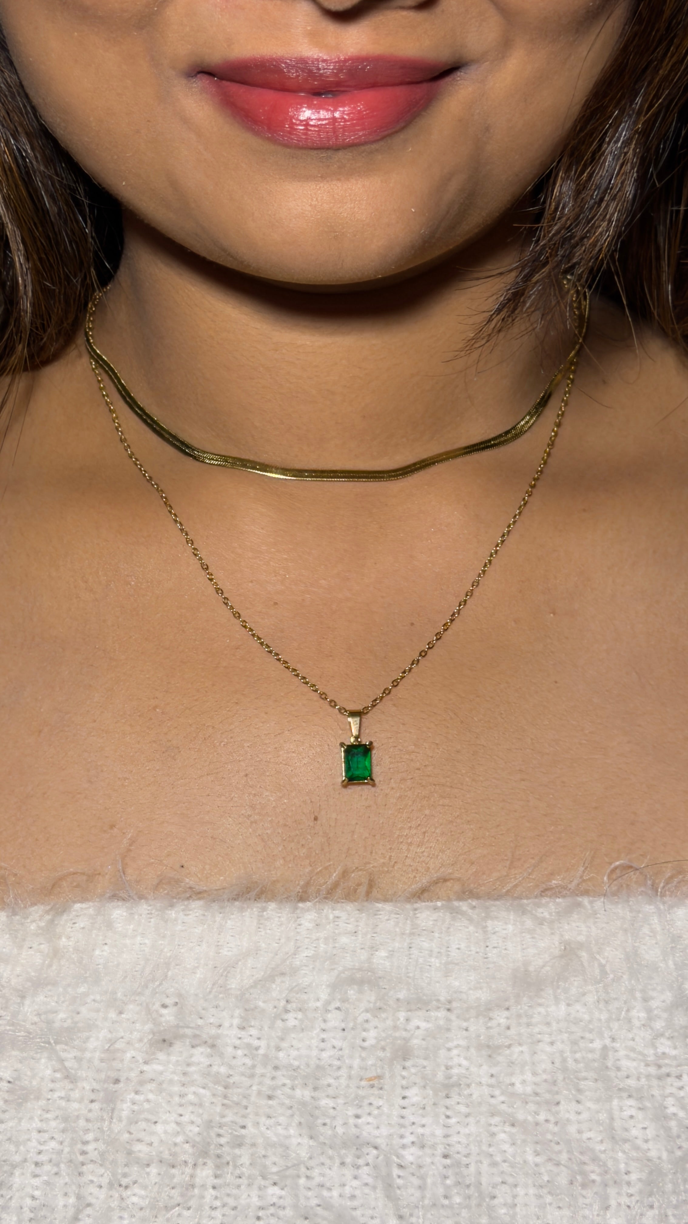 Emerald Luxe Layered Necklace