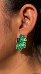 Emerald Bloom Earrings