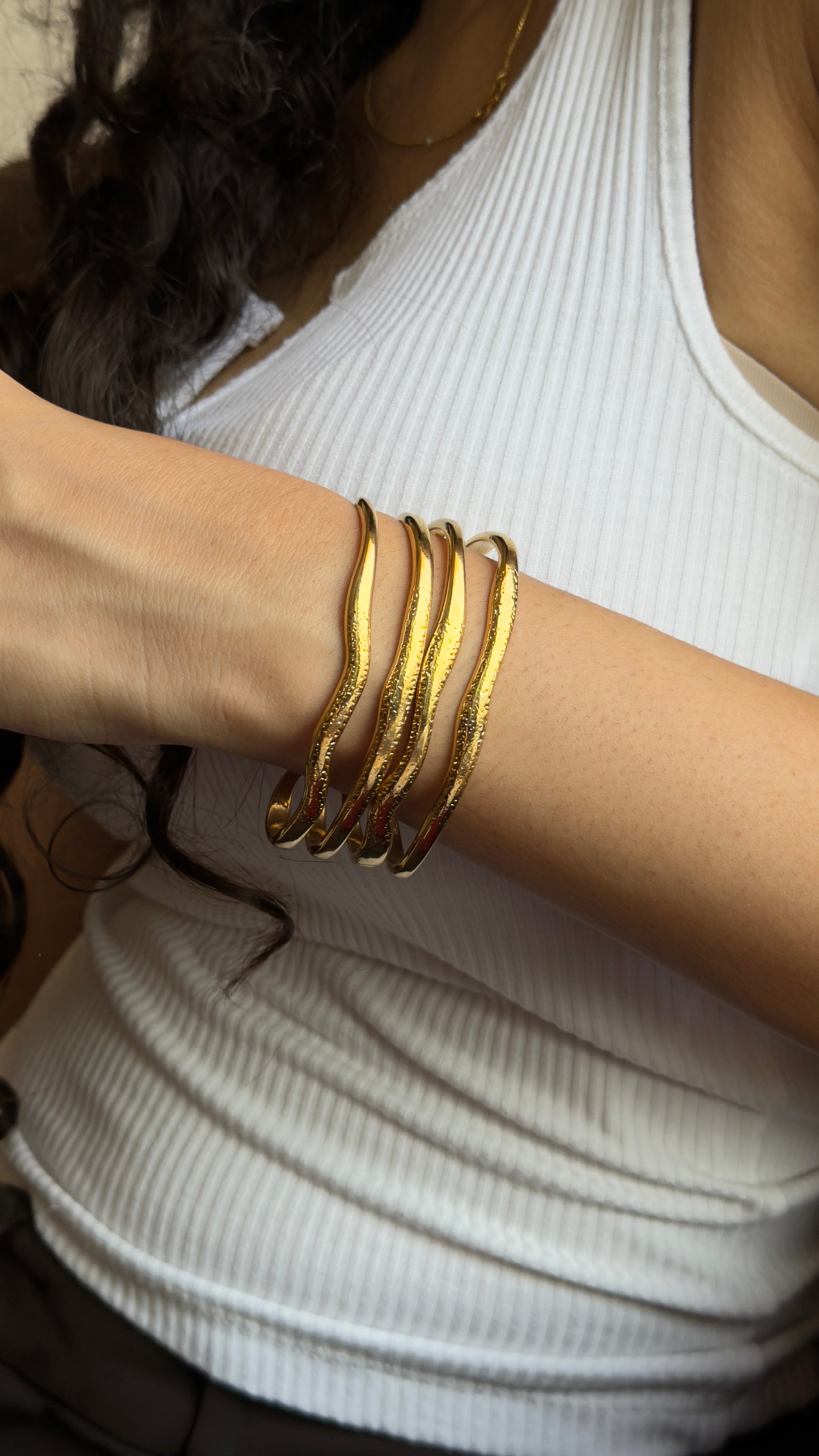 Serene Wave Cuff Kada