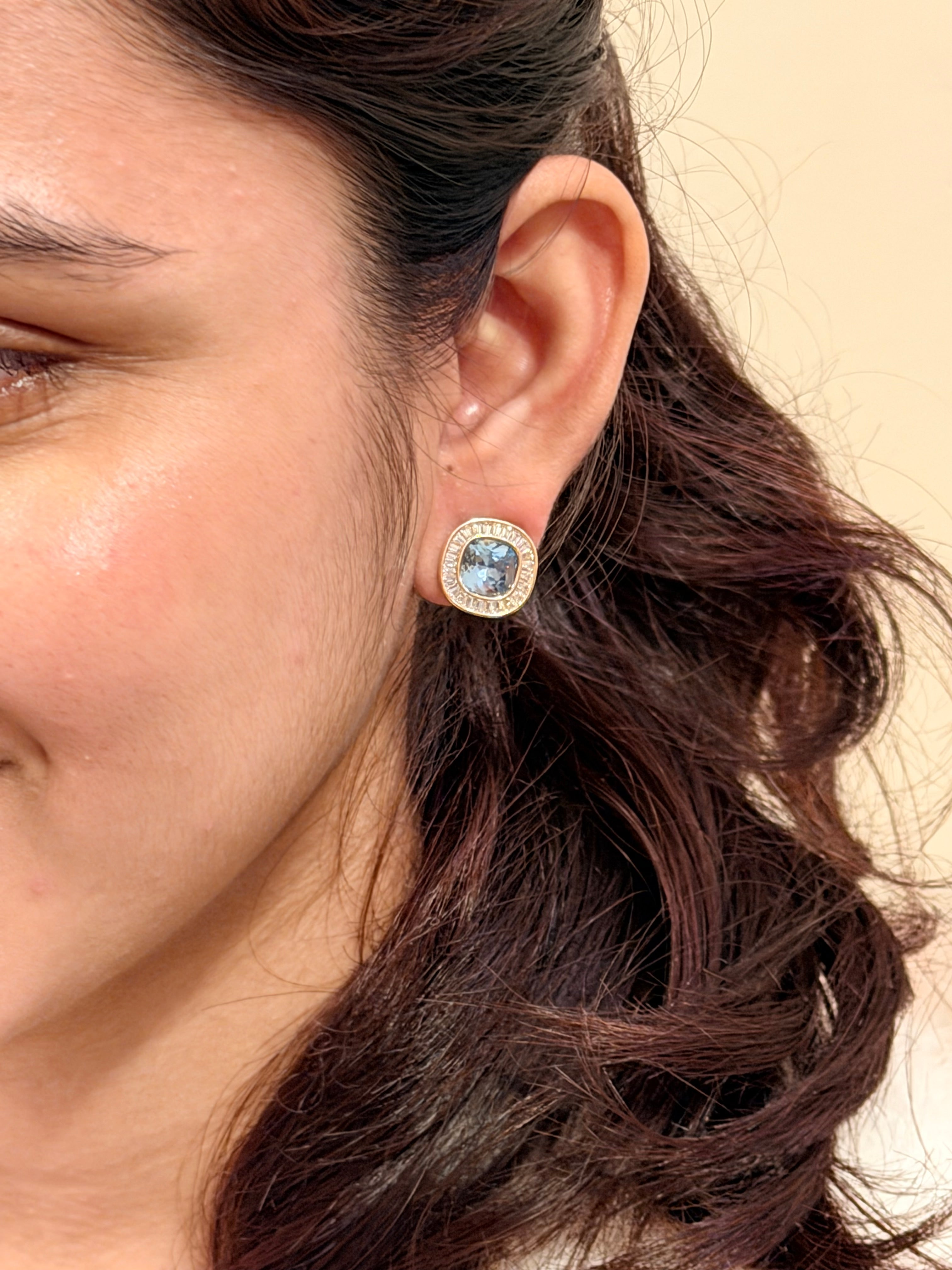 Midnight Halo Stud Earrings