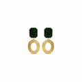Emerald Luxe Statement Drop Earrings