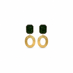 Emerald Luxe Statement Drop Earrings