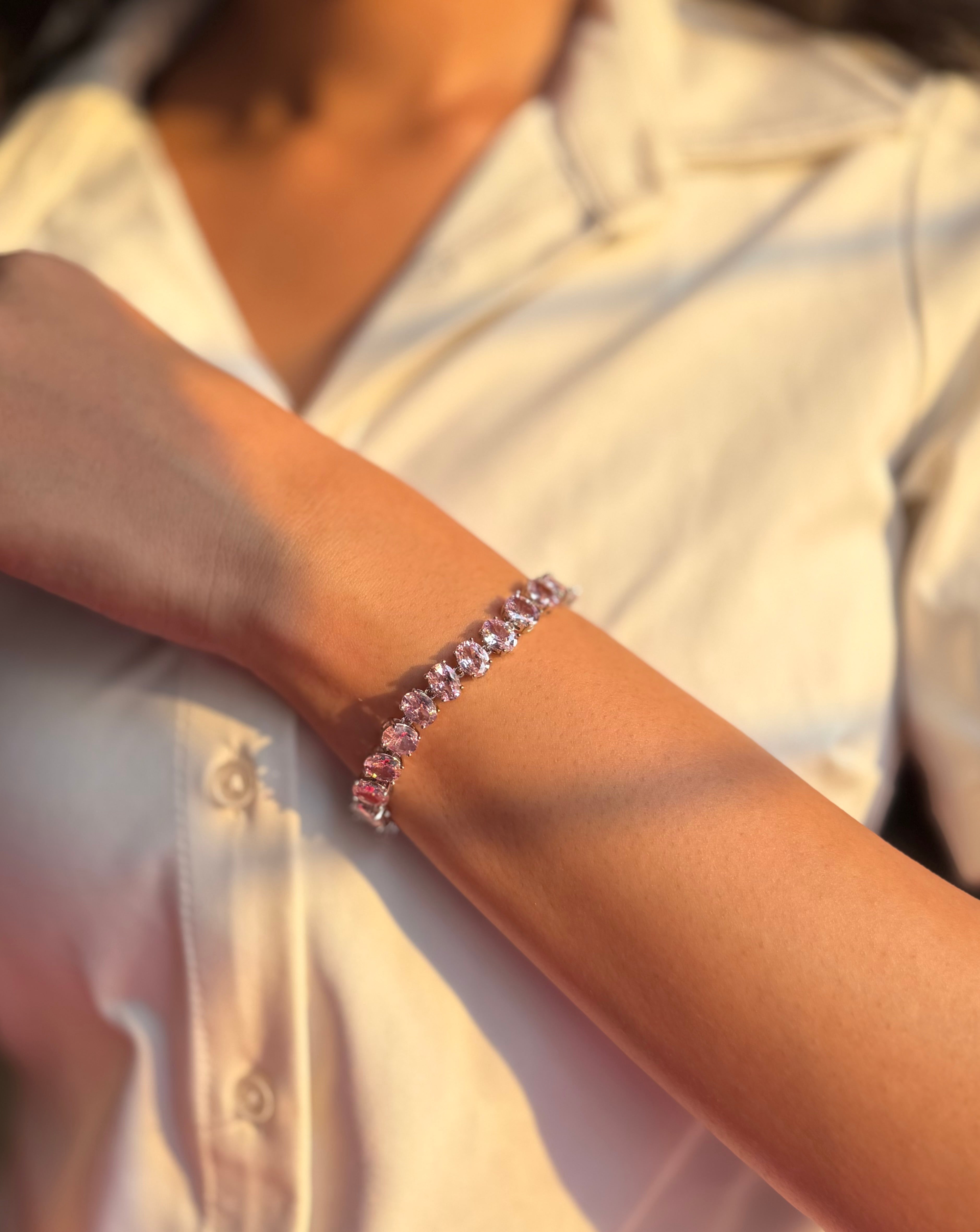 Rose Radiance Tennis Bracelet