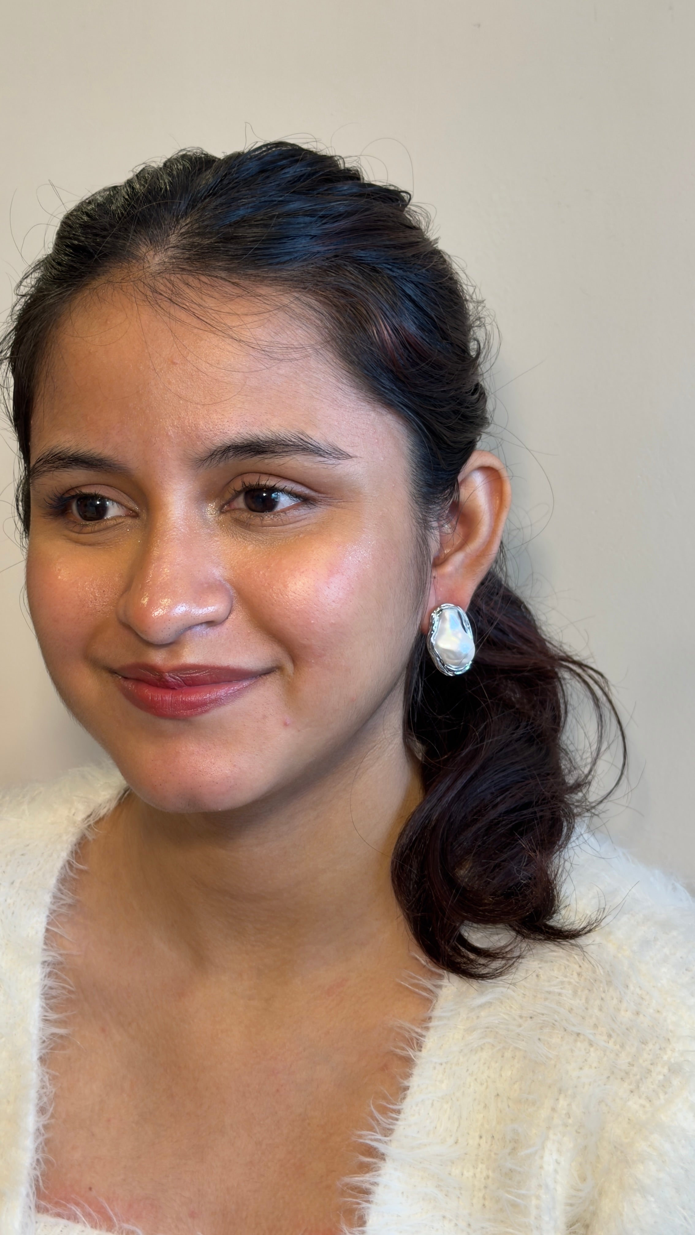 Pearl Tide Statement Stud Earrings