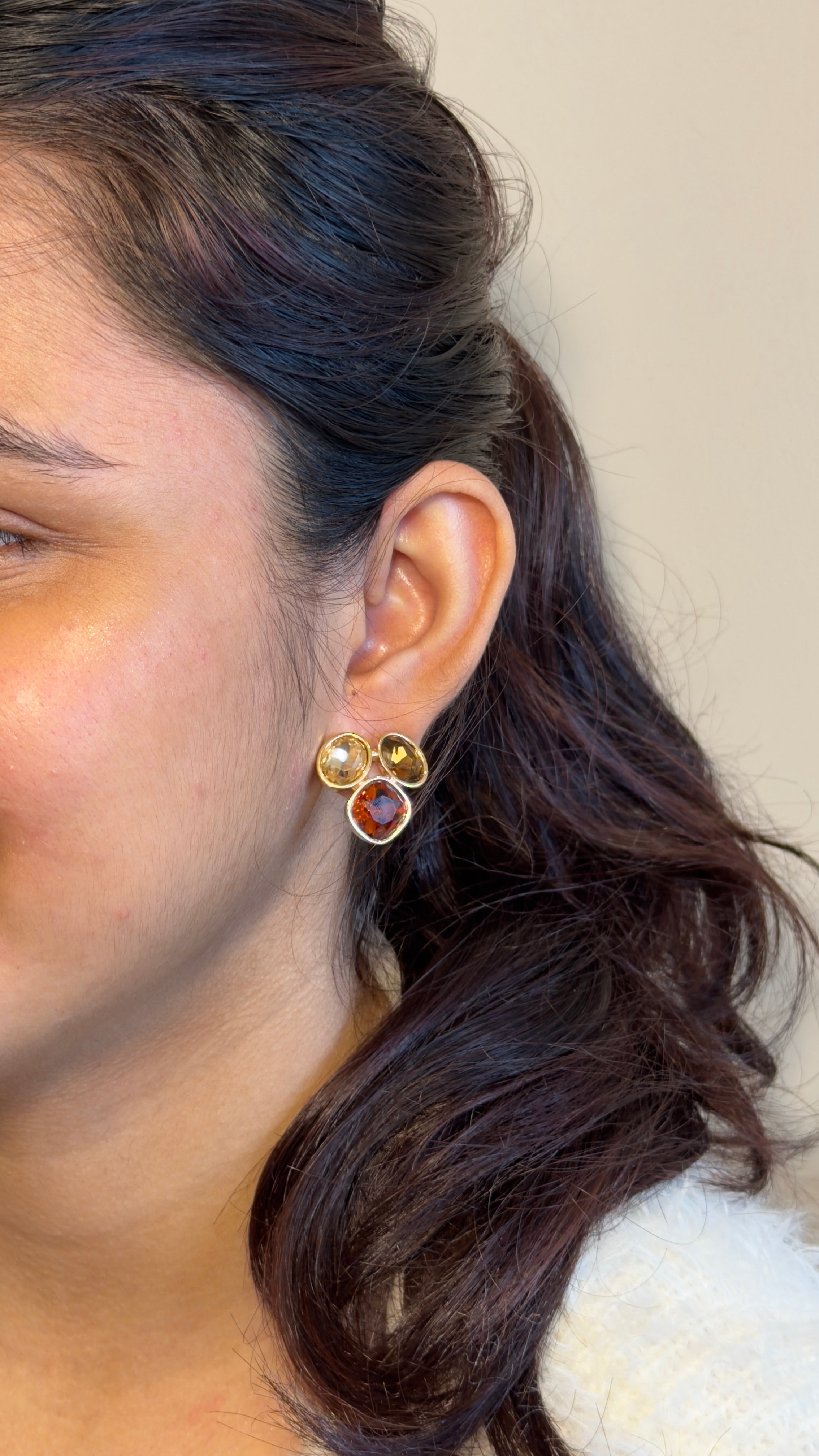 Autumn Mosaic Stud Earrings