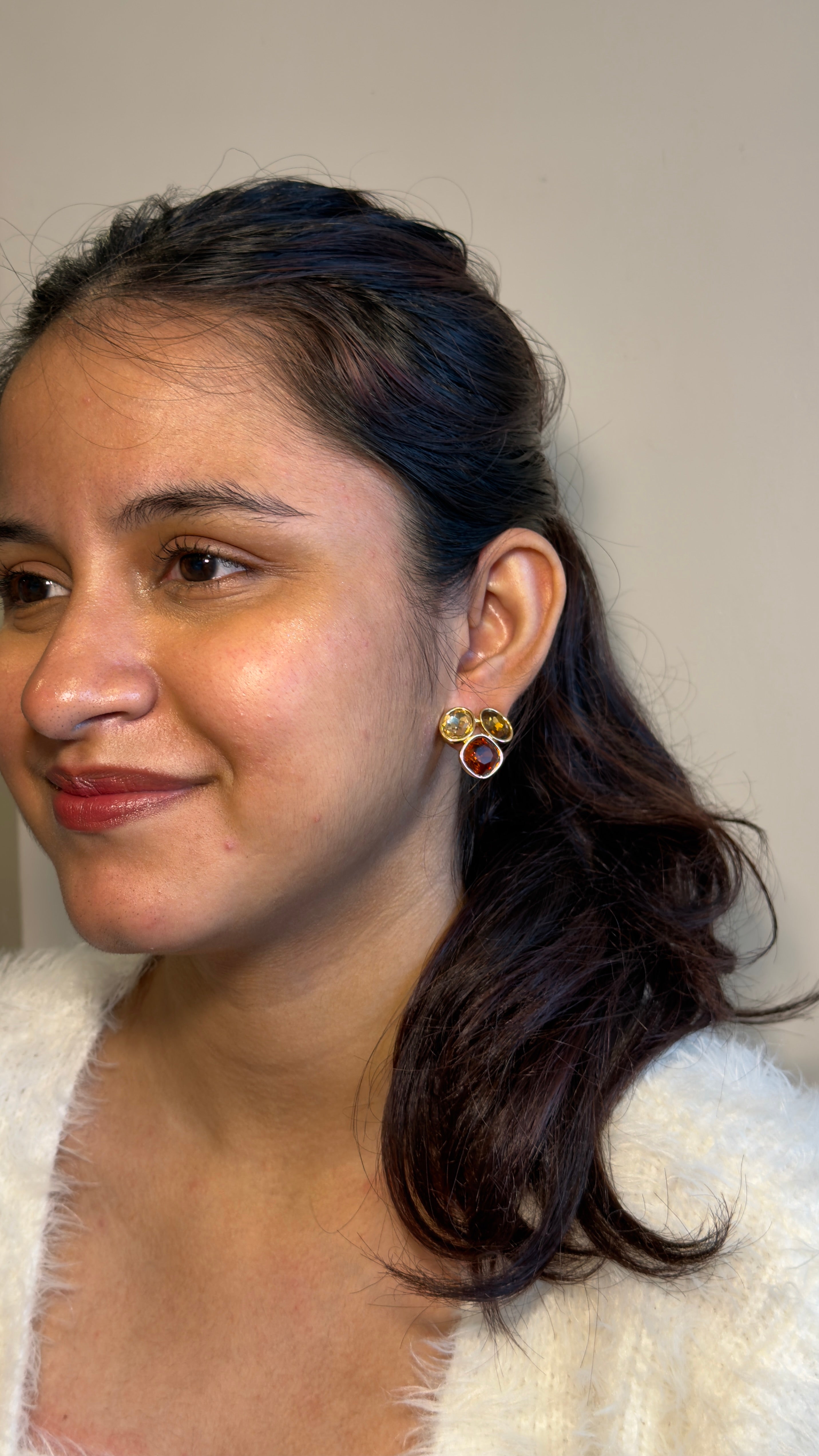 Autumn Mosaic Stud Earrings