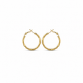 Luna Textured Hoop Earrings