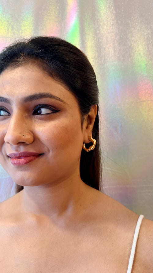 Aurelia Melted Gold Hoops