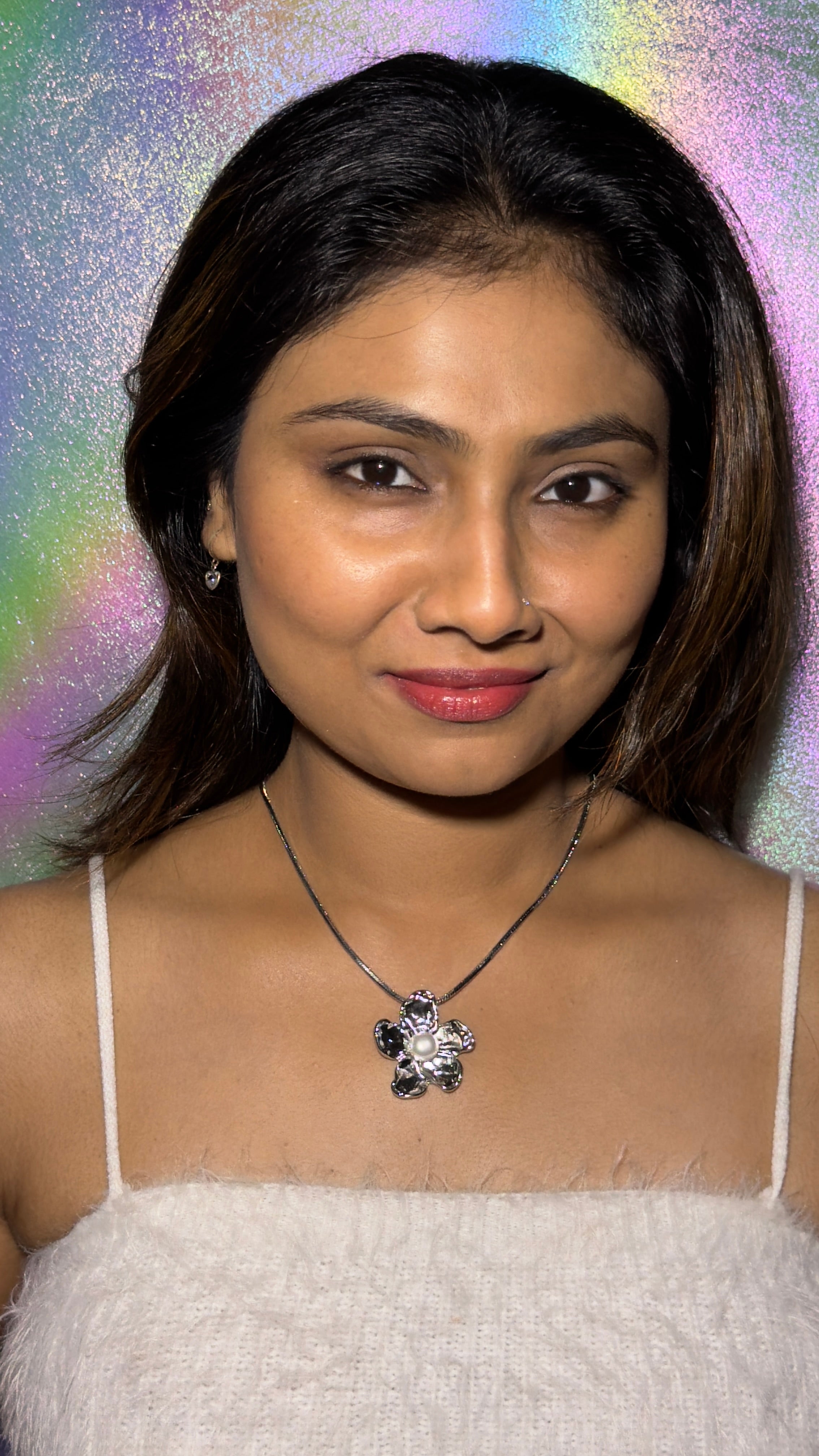 Pearl Blossom Silver Necklace