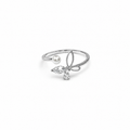 Pearl Flutter Open Ring