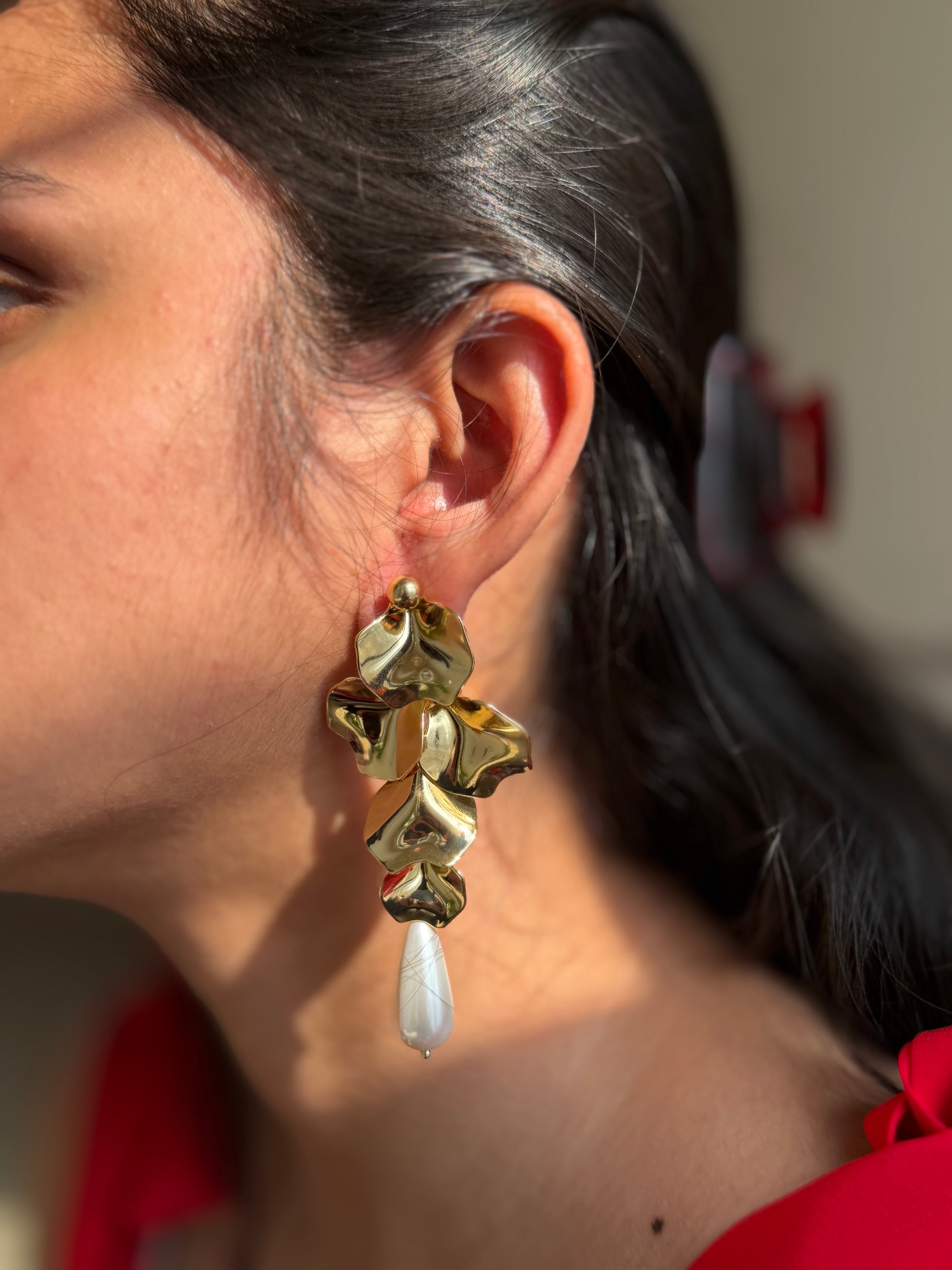 Molten Pearl Earrings