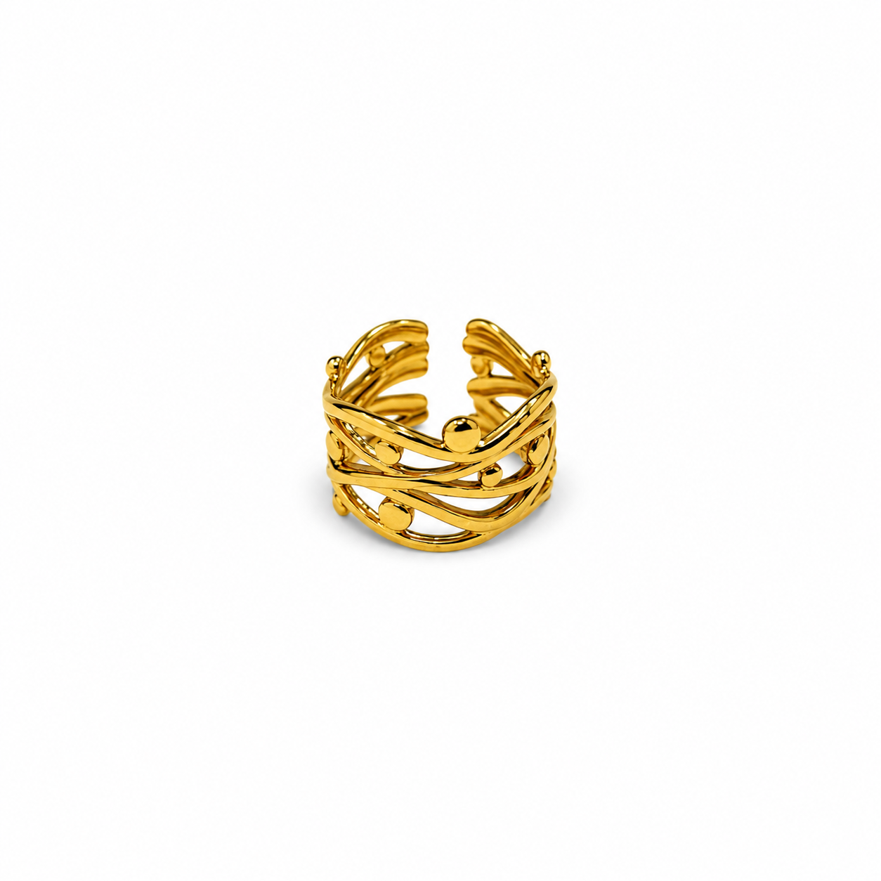 Golden Aurora Wrap Ring