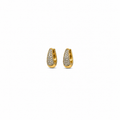 Nova Luxe Pave Huggie Earrings