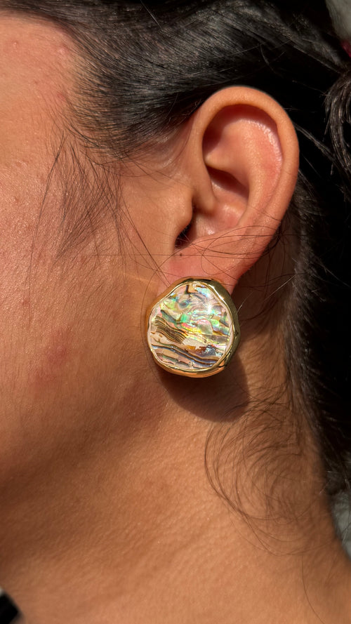 Aurora Shell Stud Earrings