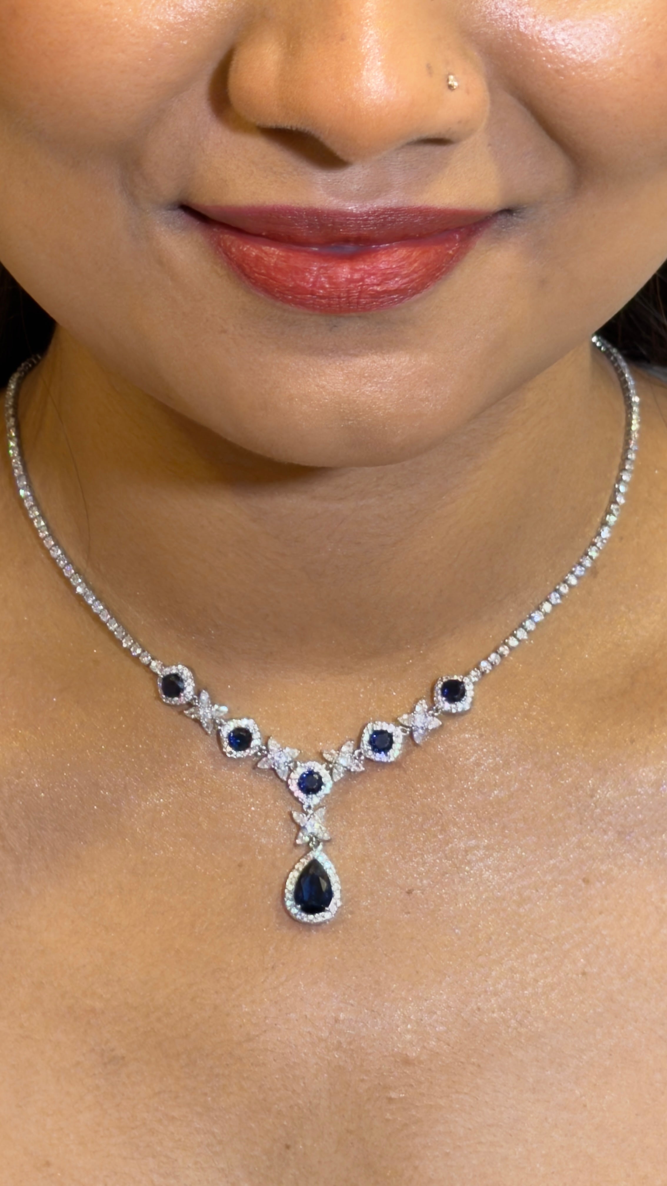 Sapphire Royale Necklace Set
