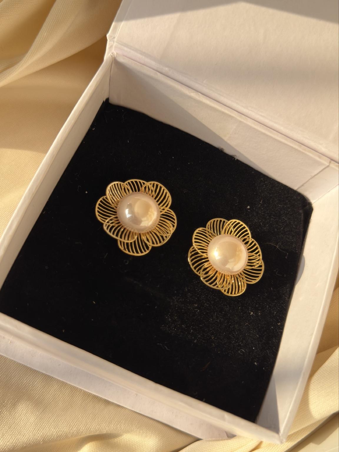 Golden Blossom Earrings