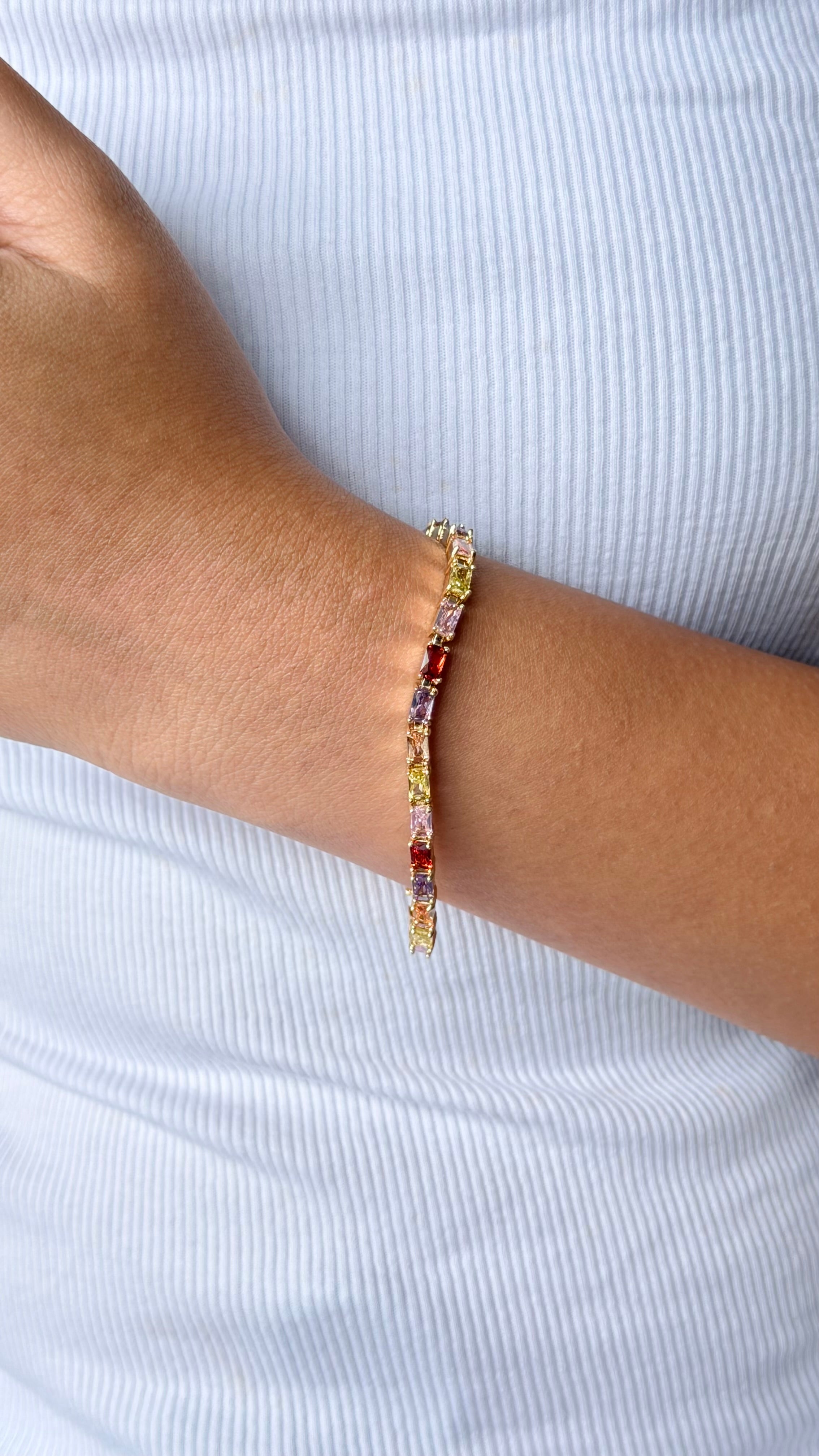 Aurora Prism Tennis Bracelet