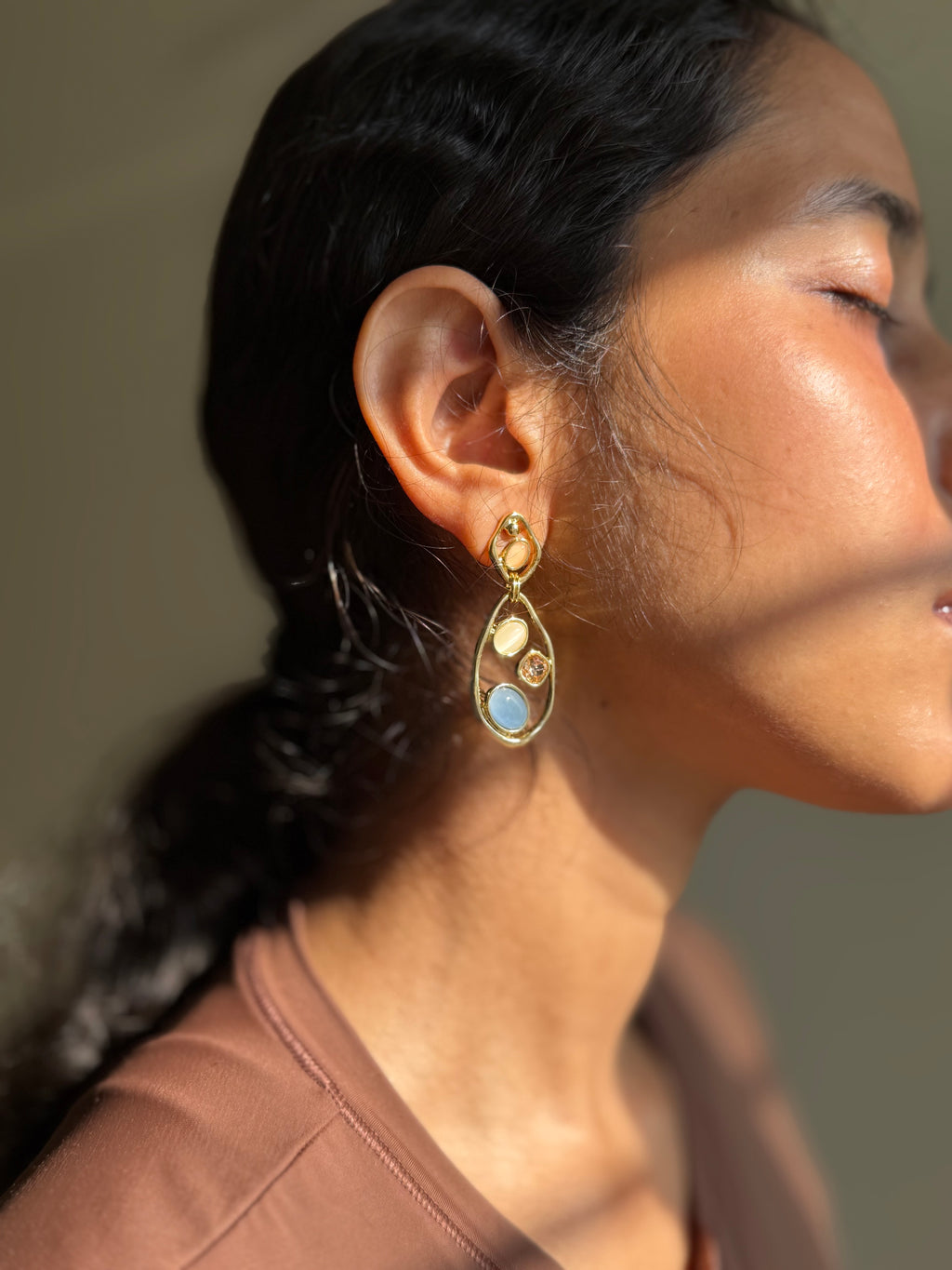 Moonstone Muse Earrings