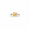 Golden Aura Cushion Ring