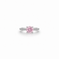 Blush Belle Solitaire Ring