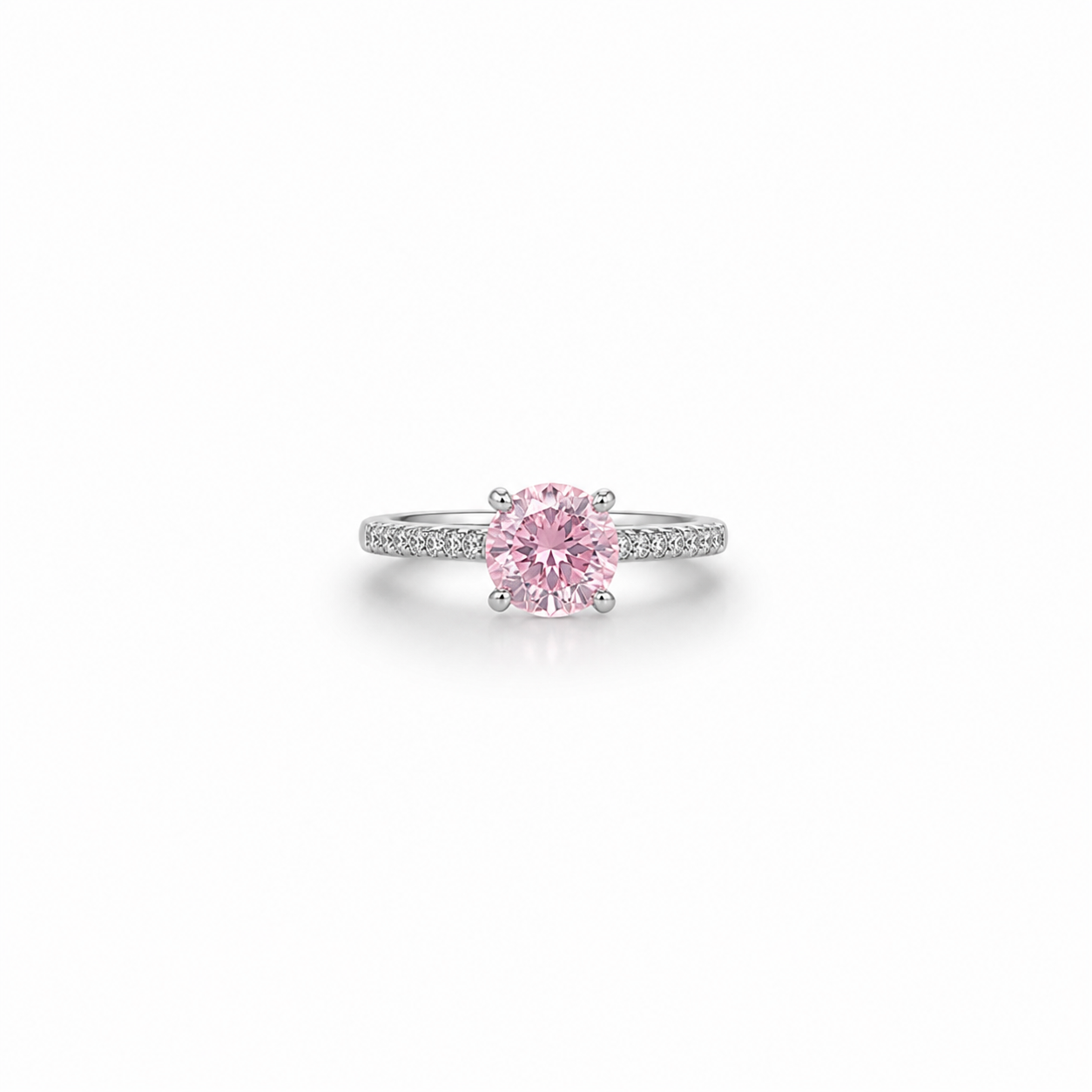Blush Belle Solitaire Ring