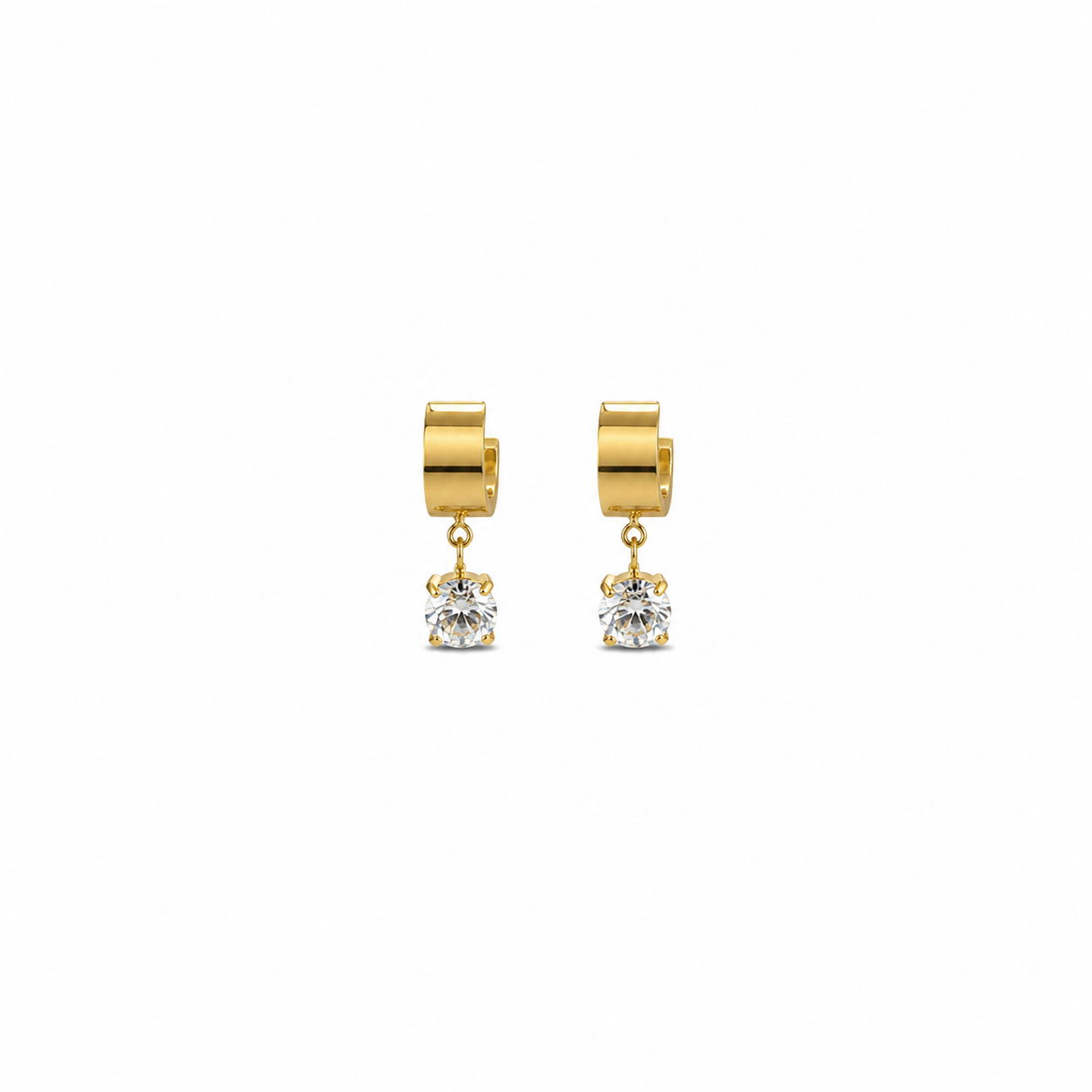 Stella Drop Huggie Earrings