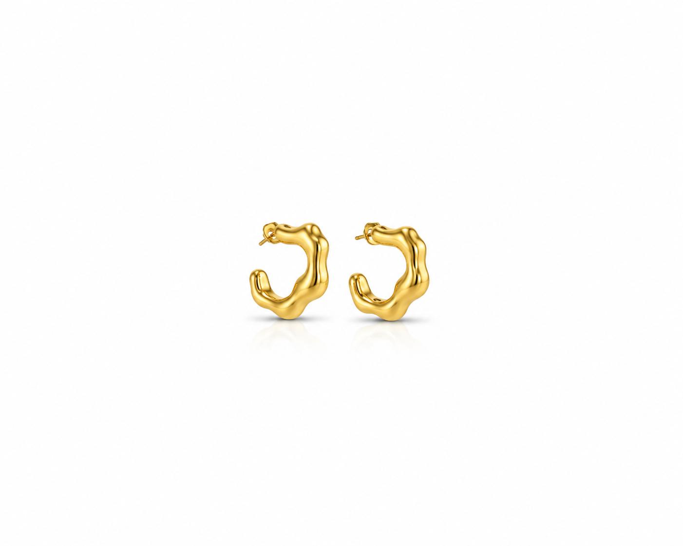 Aurelia Melted Gold Hoops
