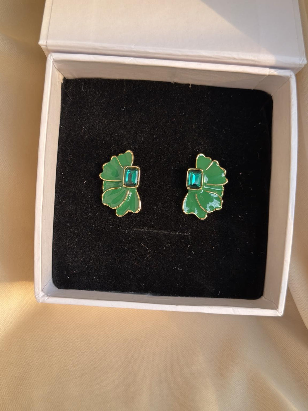 Emerald Bloom Earrings