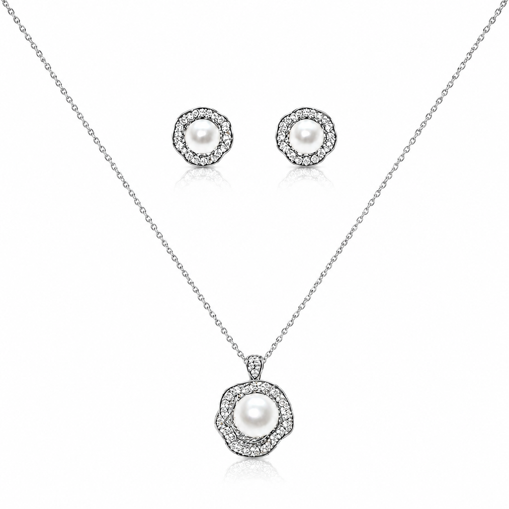 Luminous Pearl Halo Set