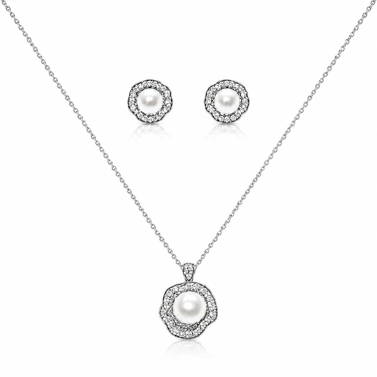 Luminous Pearl Halo Set