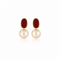 Ruby Pearl Earrings