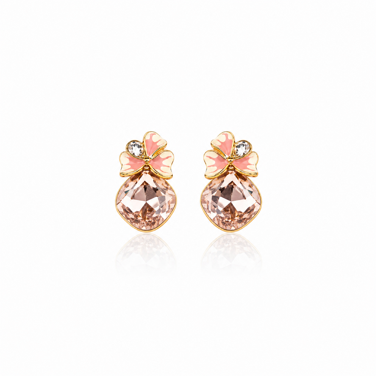 Blush Bow Earrings