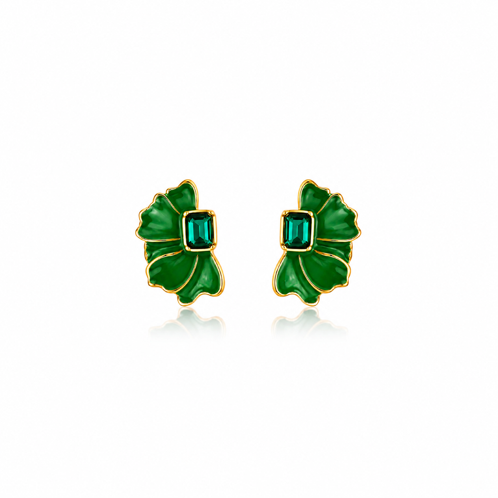 Emerald Bloom Earrings