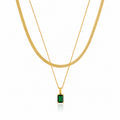 Emerald Luxe Layered Necklace