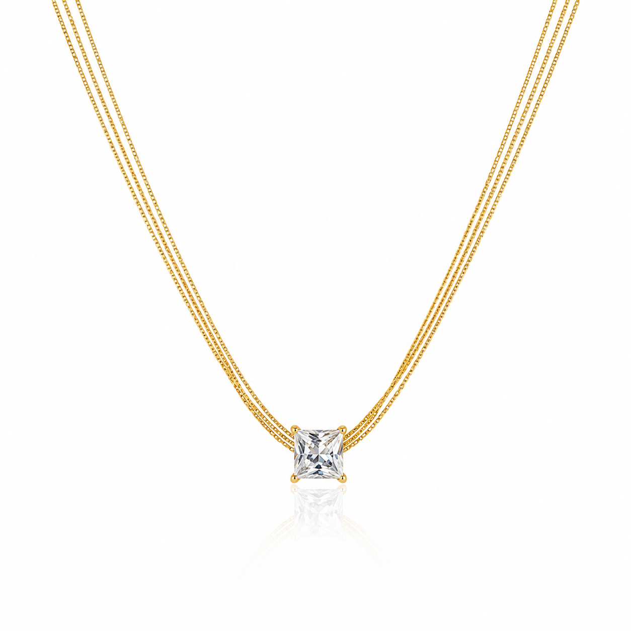 Celeste Triple Strand Necklace