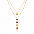 Amour Mosaic Layered Necklace