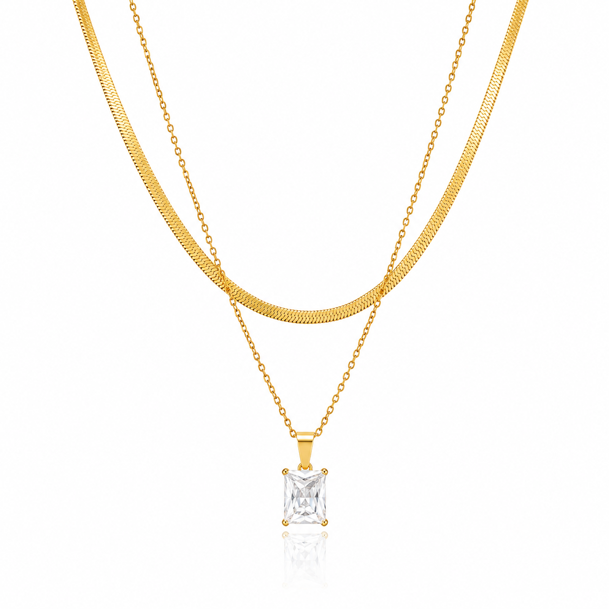 Aurora Layered Pendant Necklace