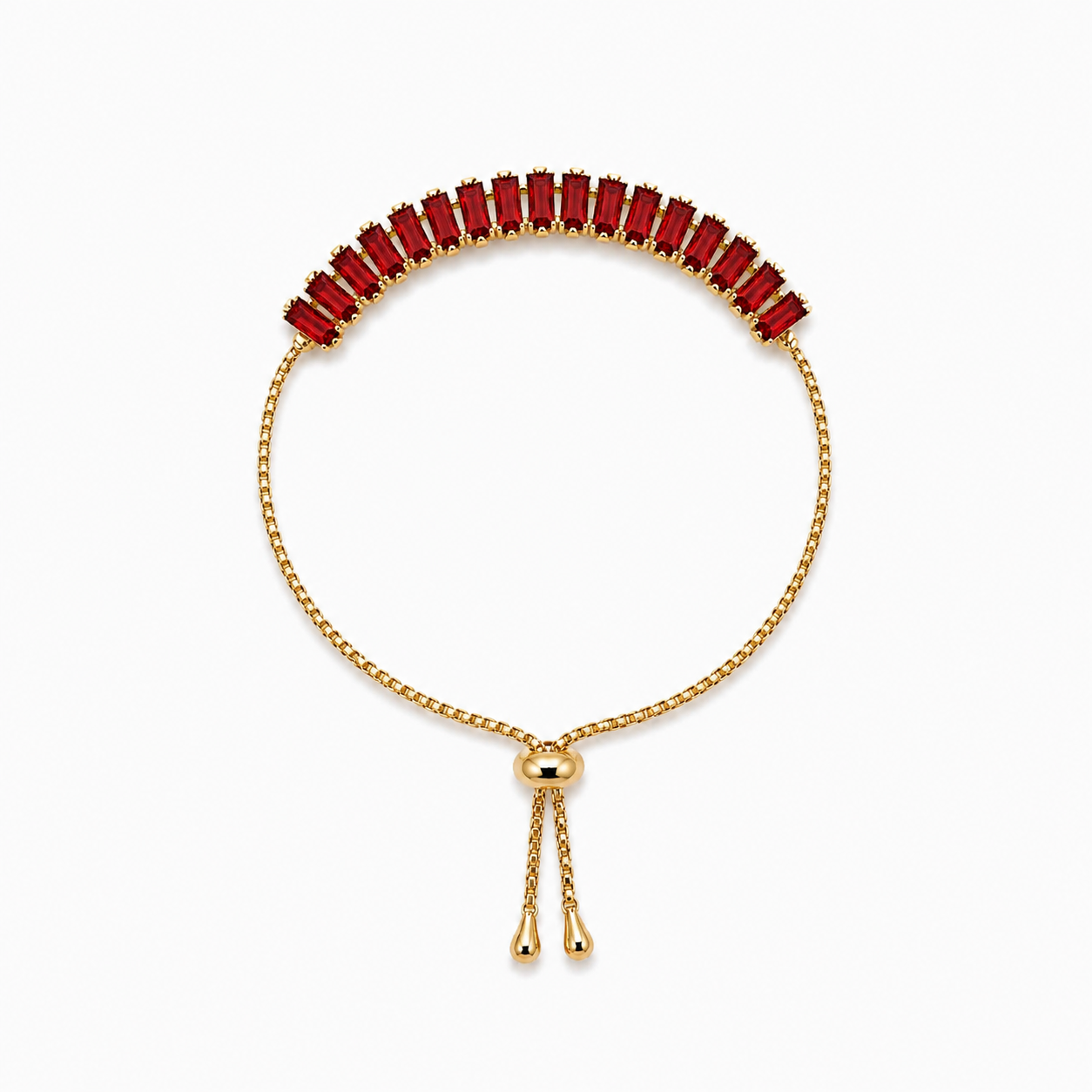 Ruby Radiance Tennis Bracelet