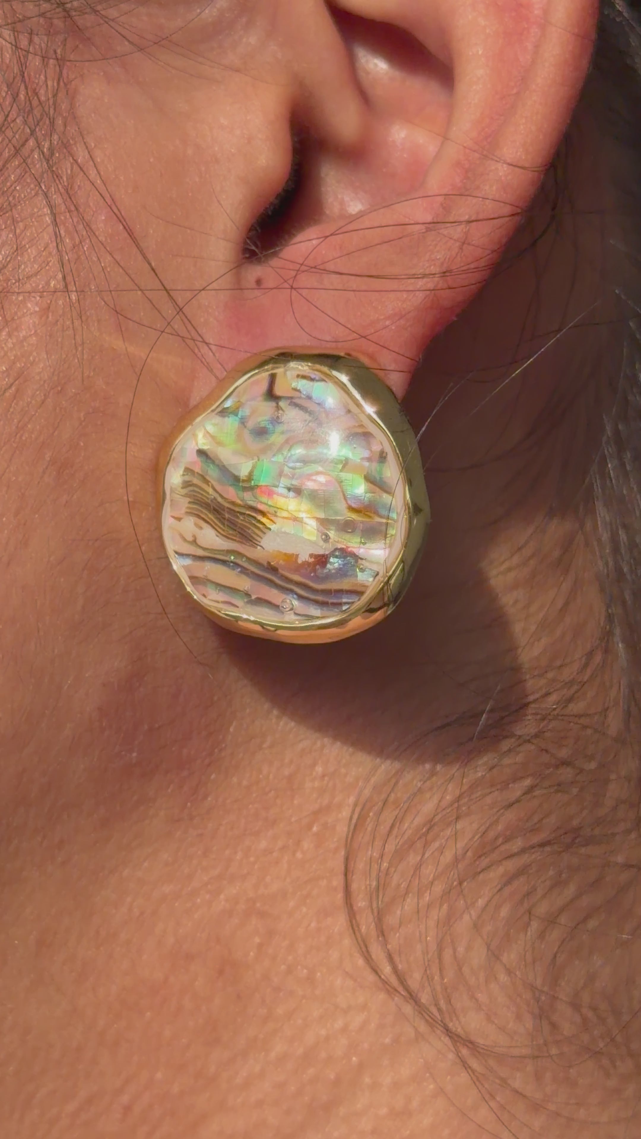 Aurora Shell Stud Earrings
