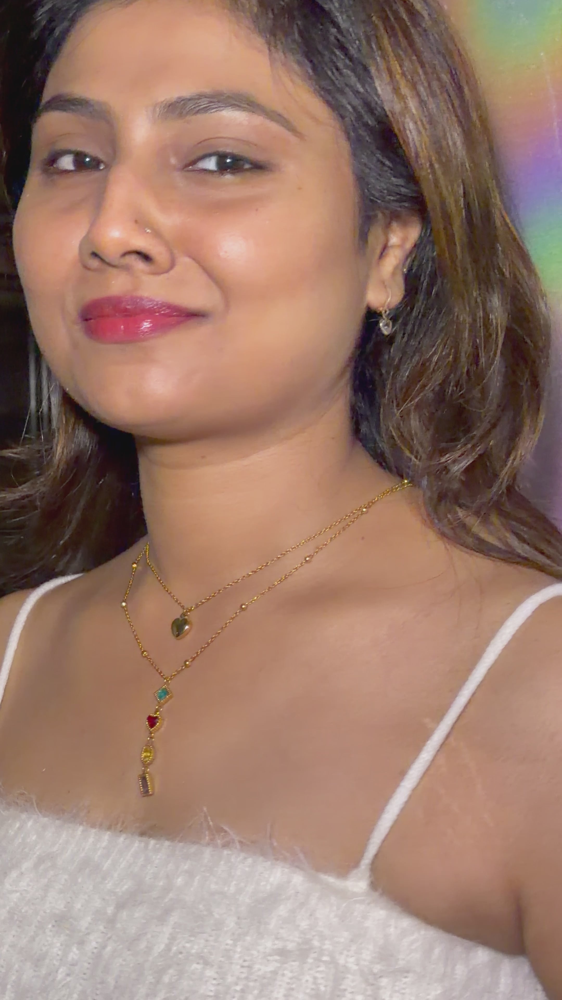 Amour Mosaic Layered Necklace