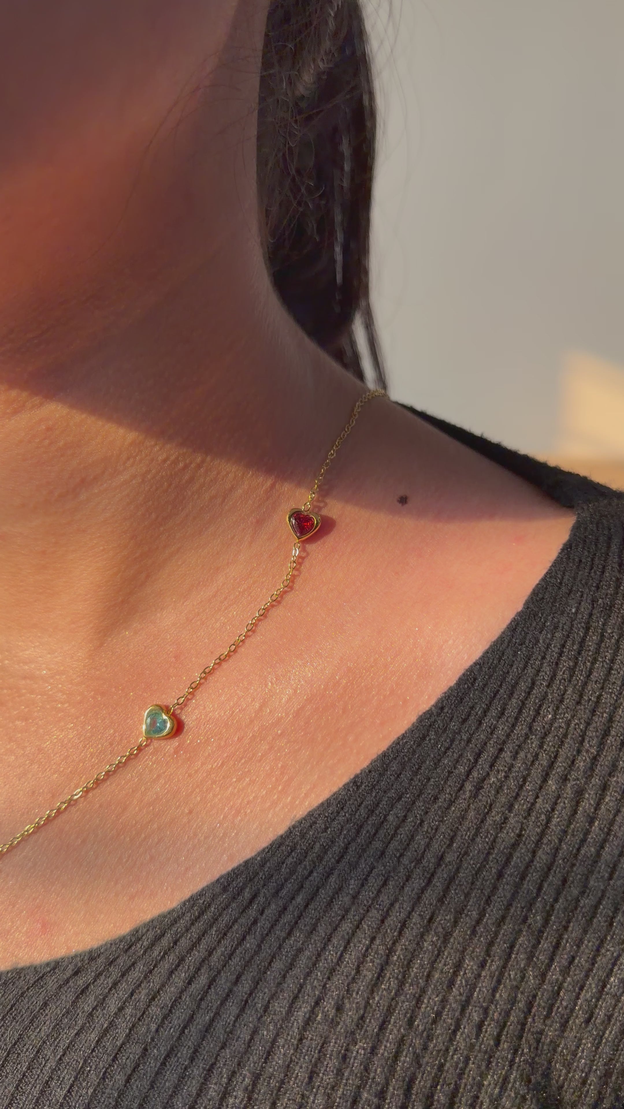 Amour Cascade Heart Necklace