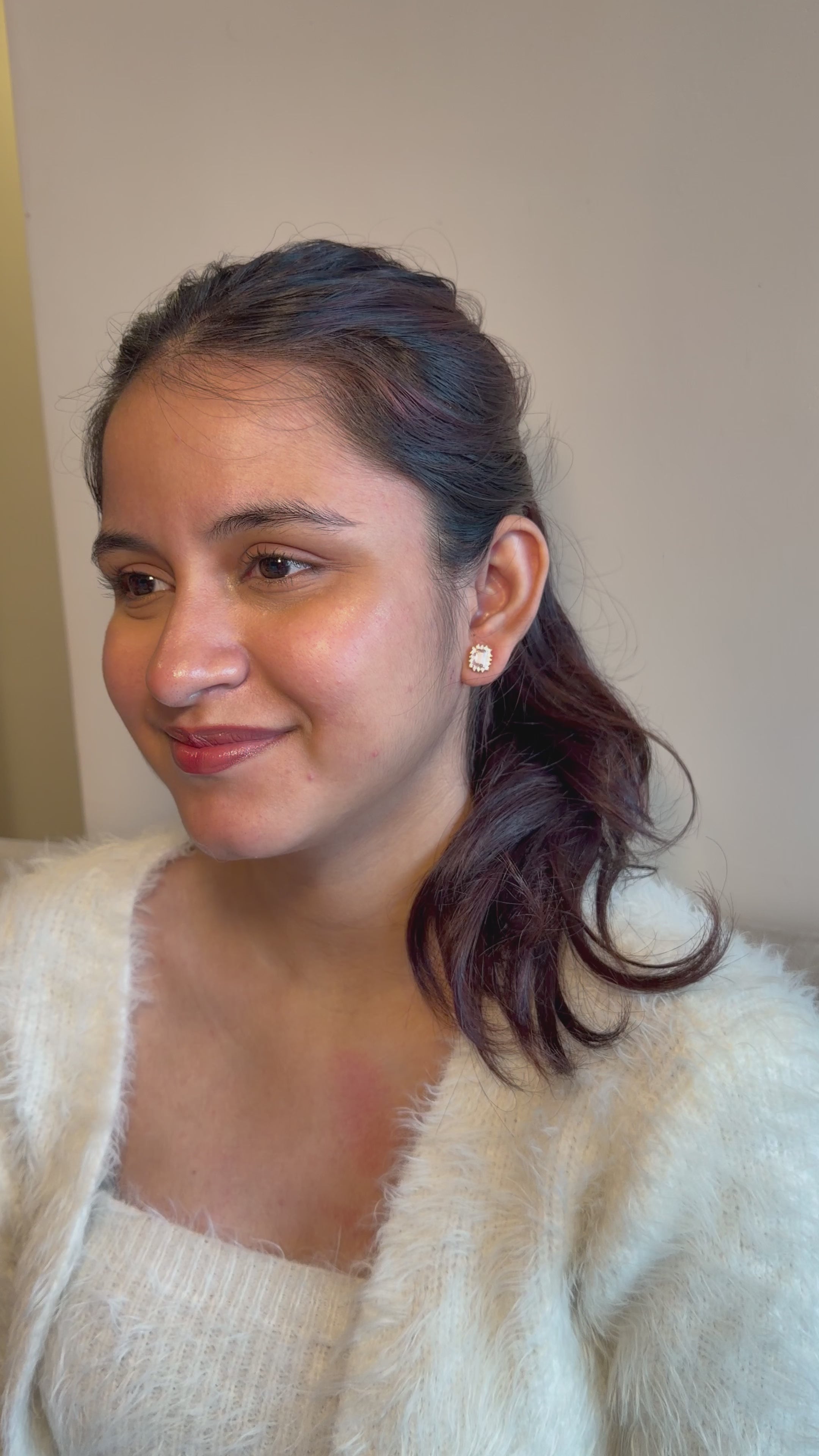 Rose Royale Halo Studs