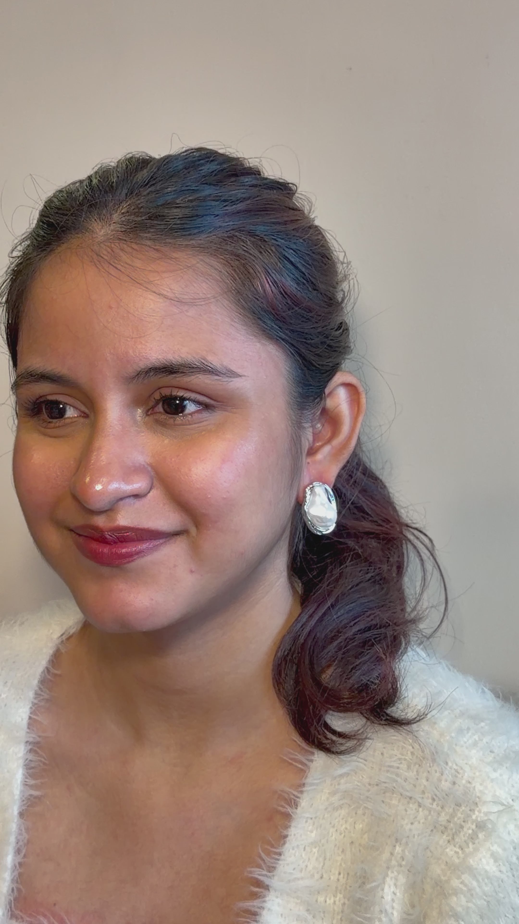 Pearl Tide Statement Stud Earrings