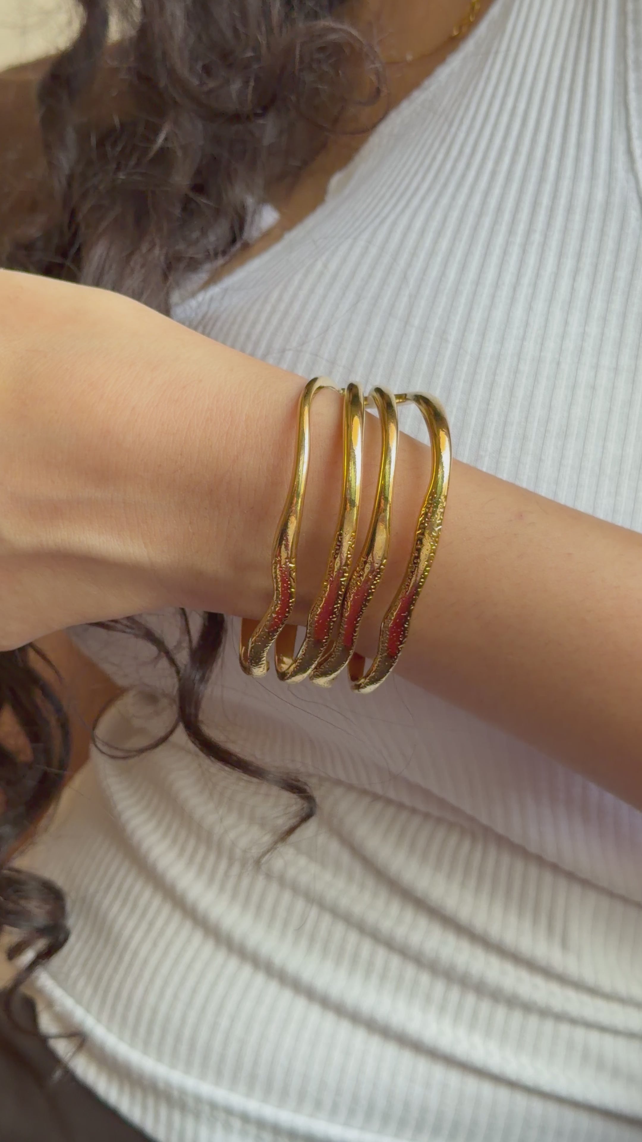 Serene Wave Cuff Kada