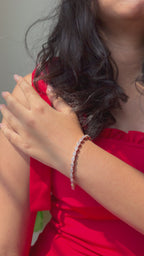 Celeste Oval Tennis Bracelet