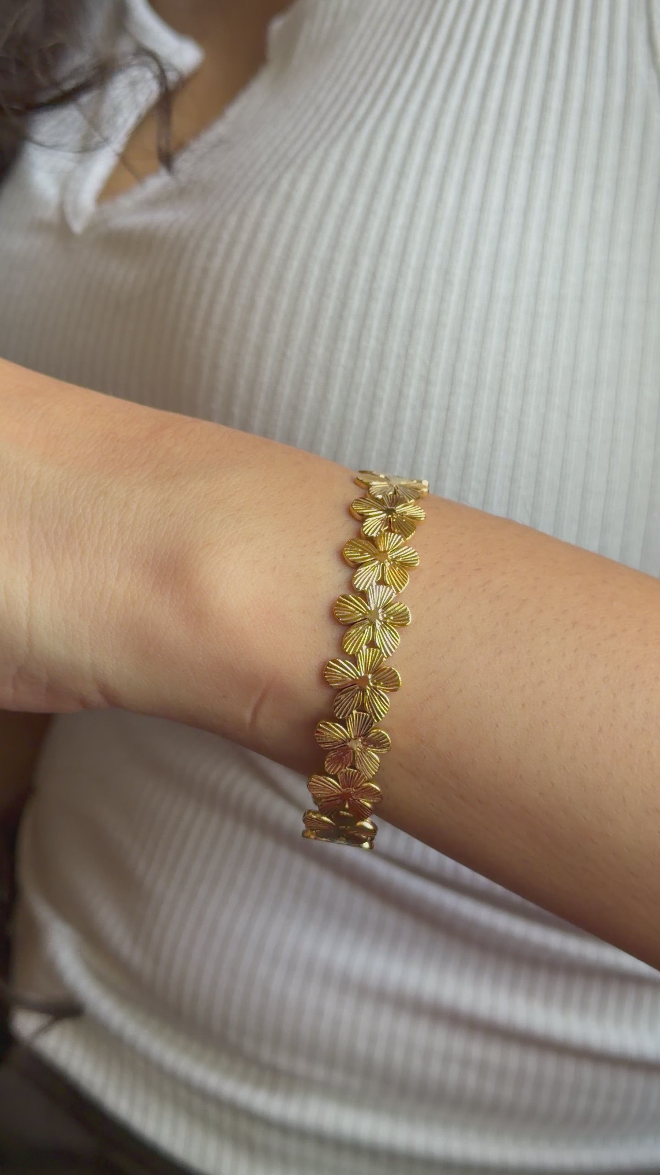 Golden Blossom Charm Kada